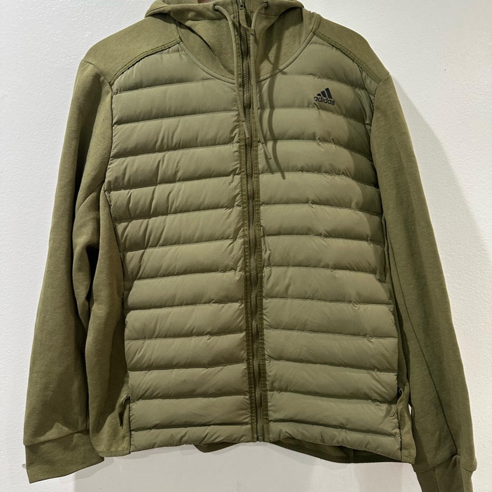 Adidas Men's Khaki Puffer Jacket